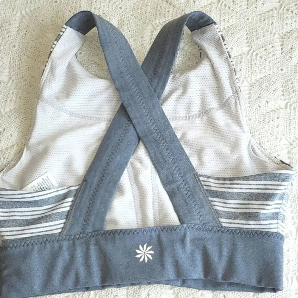 Athleta Stripe Sports Bra Size XS